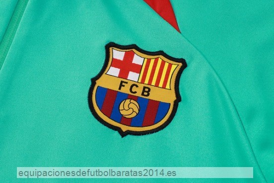 Nuevo Conjunto Completo Sudadera Entrenamiento Barcelona 23/24 Verde Negro Baratas